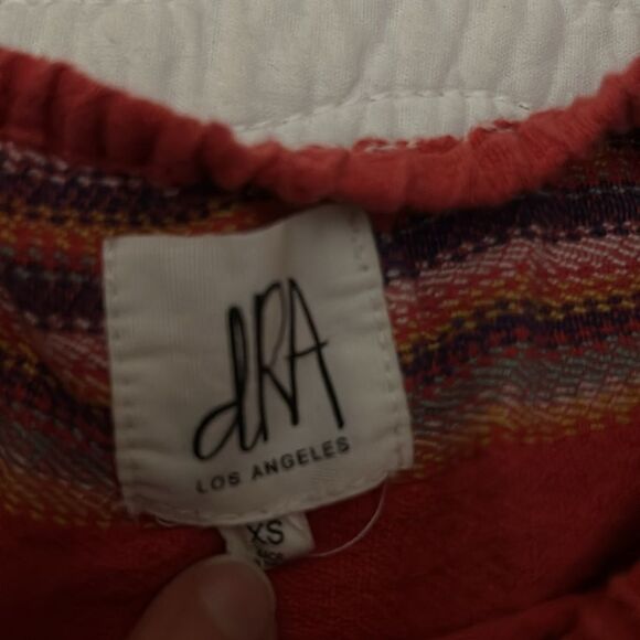 Anthropologie DRA striped Mexican blanket, print top extra small - Picture 3 of 6
